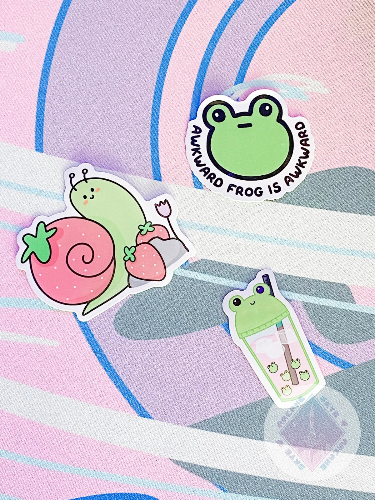 Awkward Frog Vinyl Sticker