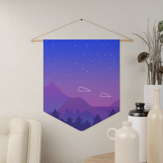 Pin Collection Pennant - Vapor Sky 18" × 21"