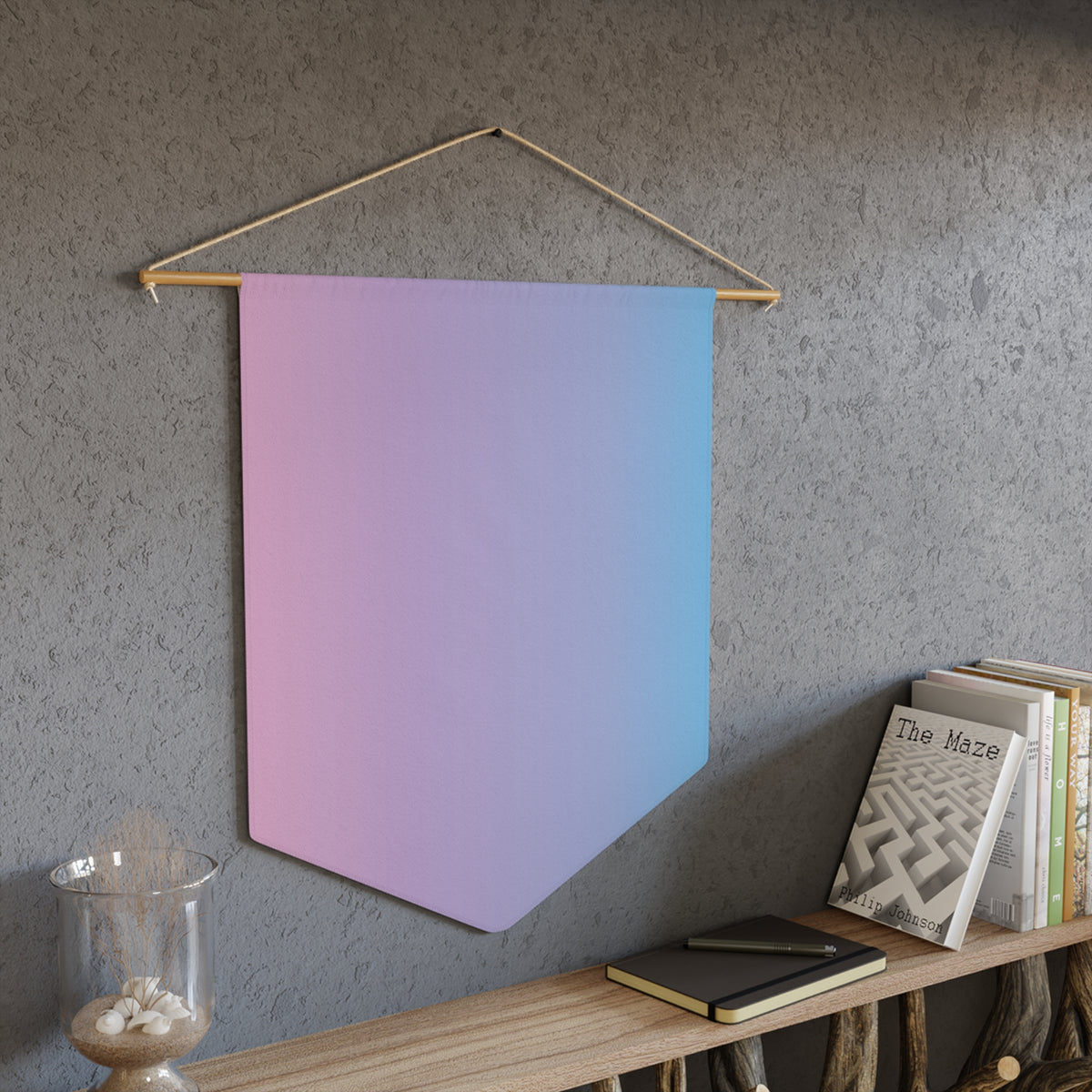 Pin Collection Pennant - Pastel Gradient 18" × 21"