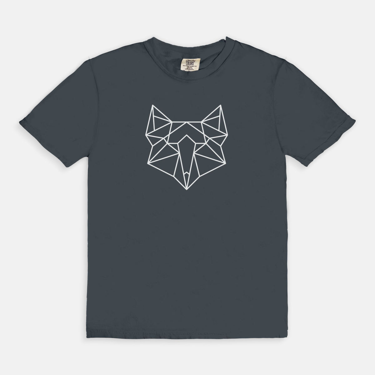 Geometric Fox Comfort Colors Tee