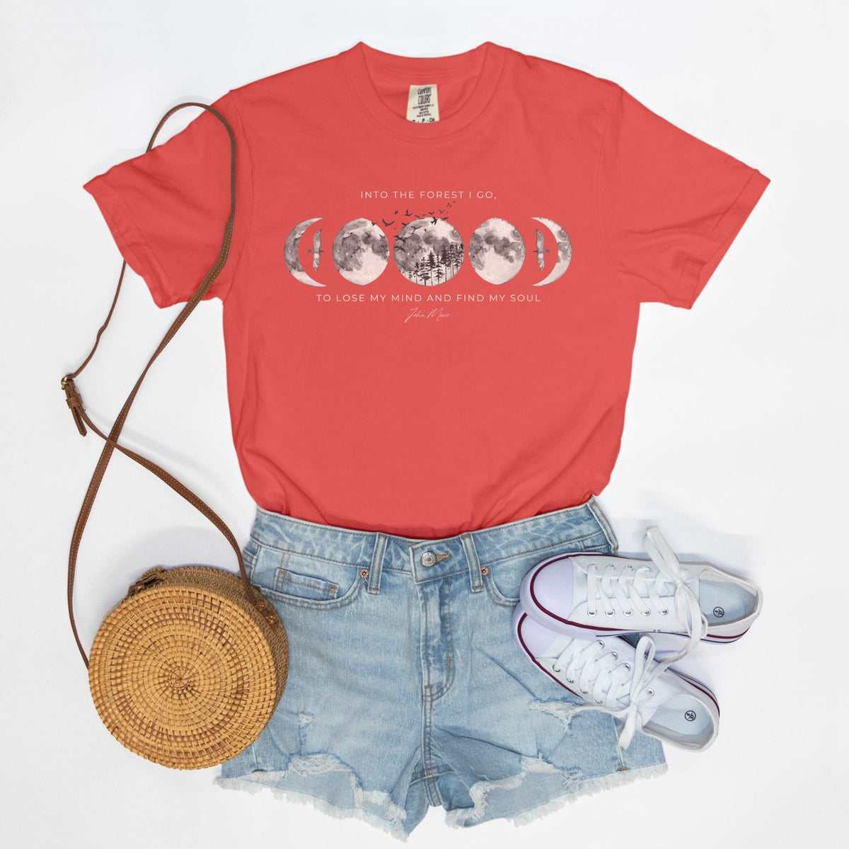 Into the Forest I Go Comfort Colors Tee Watermelon