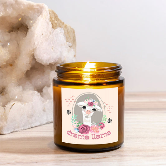 Drama Llama Amber Jar Soy Candle 4oz