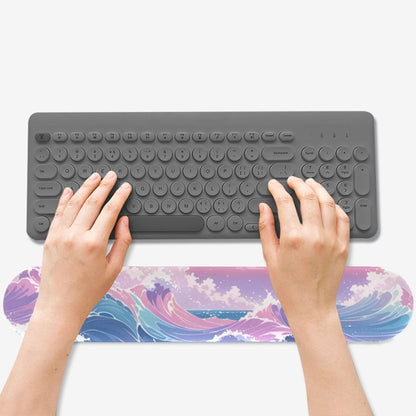 Pastel Waves Keyboard Hand Rest 1 ONE SIZE
