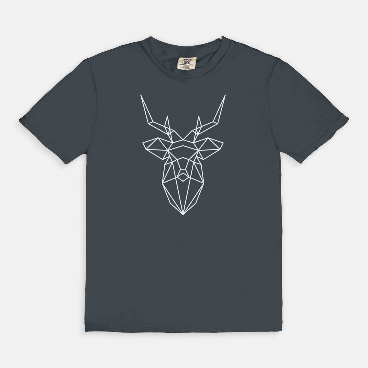 Geometric Deer Comfort Colors Tee