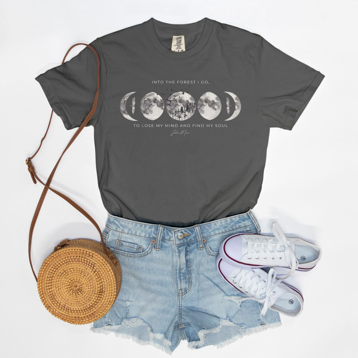 Into the Forest I Go Comfort Colors Tee Pepper