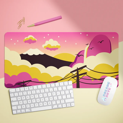 Arcane Sunset X-Large Desk Mat Gaming Mousepad 18x36"