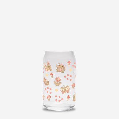 Frog Cottage Glass Can 16oz No Straw or Lid