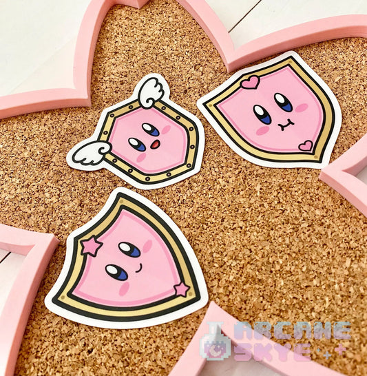 Kirby Shield Vinyl Stickers